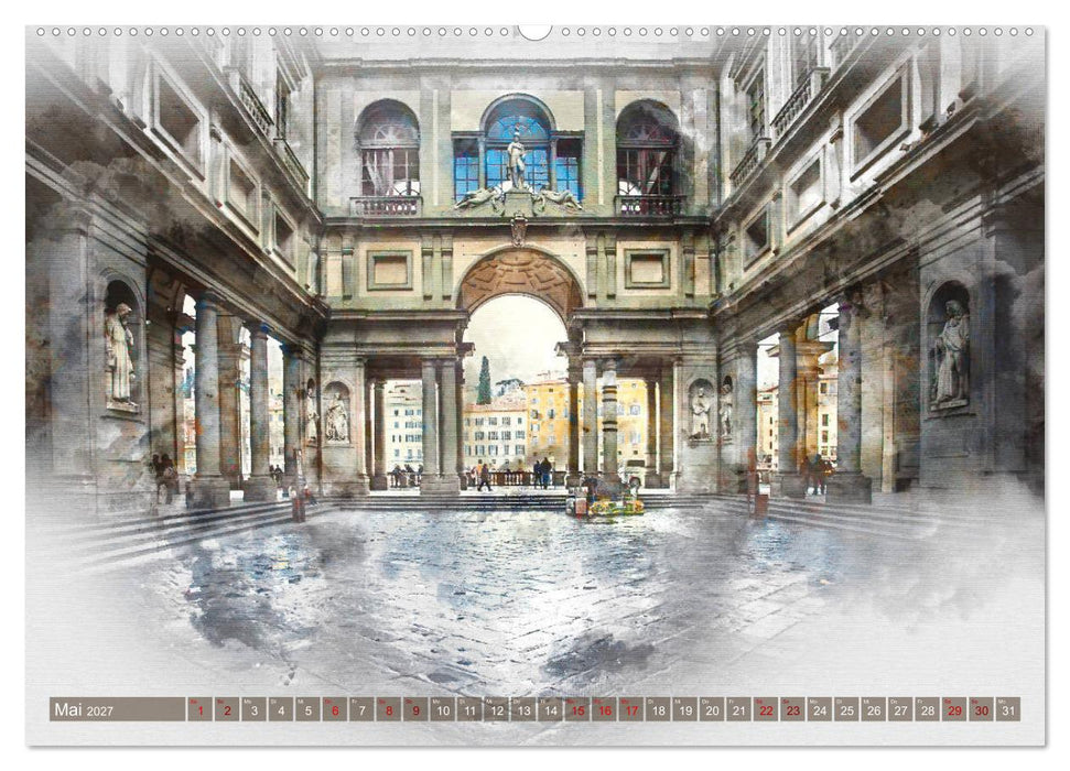 Florenz Hauptstadt der Toskana (CALVENDO Premium Wandkalender 2027)