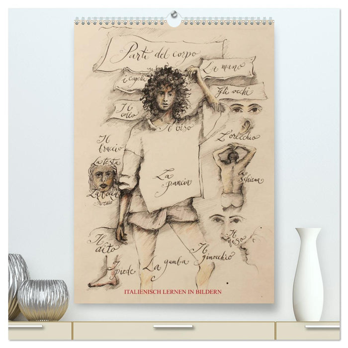 Italienisch Lernen in Bildern (CALVENDO Premium Wandkalender 2027)