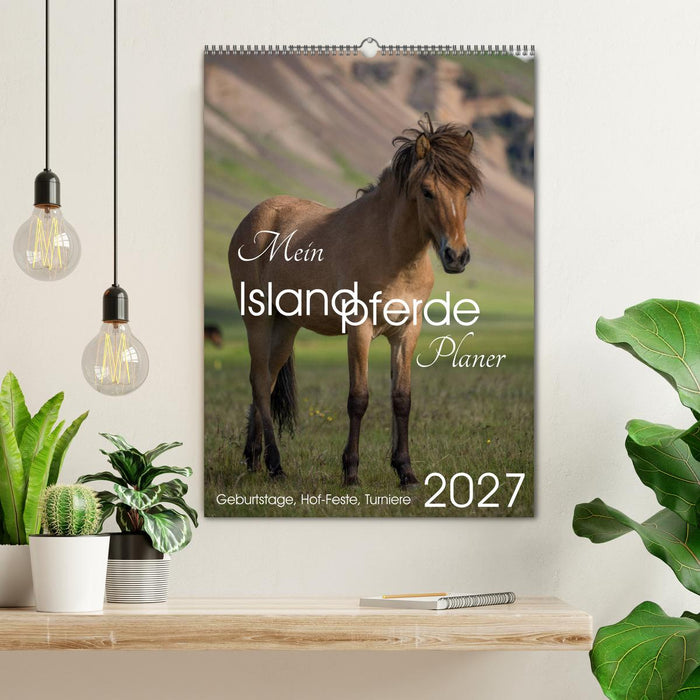 Mein ISLANDPFERDE Planer - Geburtstage, Hof-Feste, Turniere (CALVENDO Wandkalender 2027)