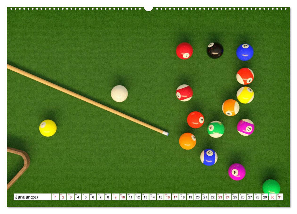 Indoor Aktivitäten. Billard, Darts und Bowling. Impressionen (CALVENDO Premium Wandkalender 2027)