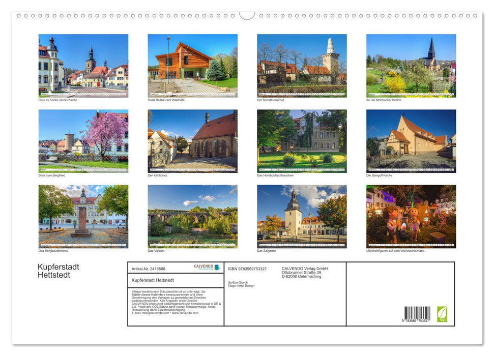 Kupferstadt Hettstedt (CALVENDO Wandkalender 2027)