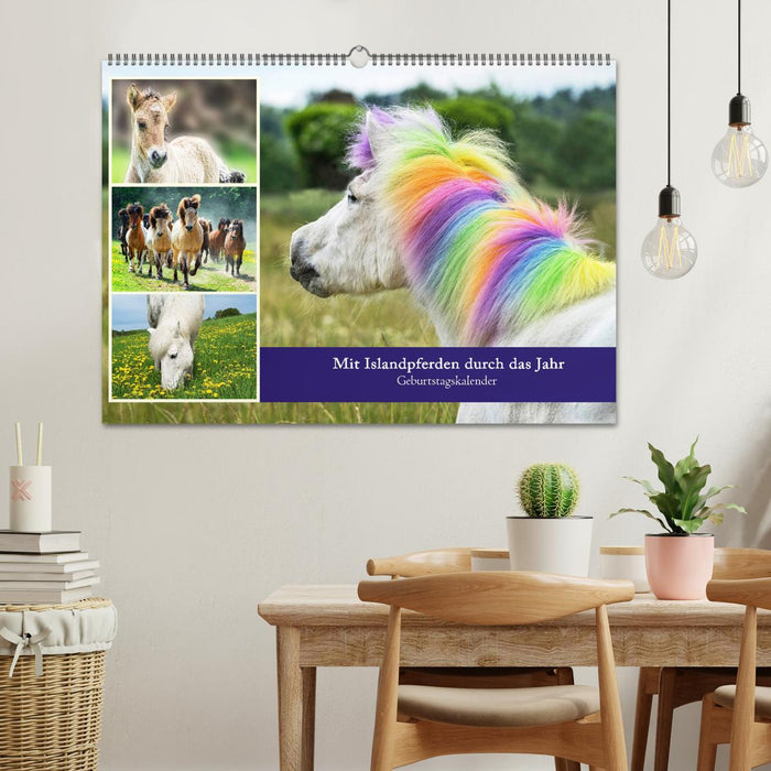 Mit Islandpferden durch das Jahr Geburtstagskalender (CALVENDO Wandkalender 2027)