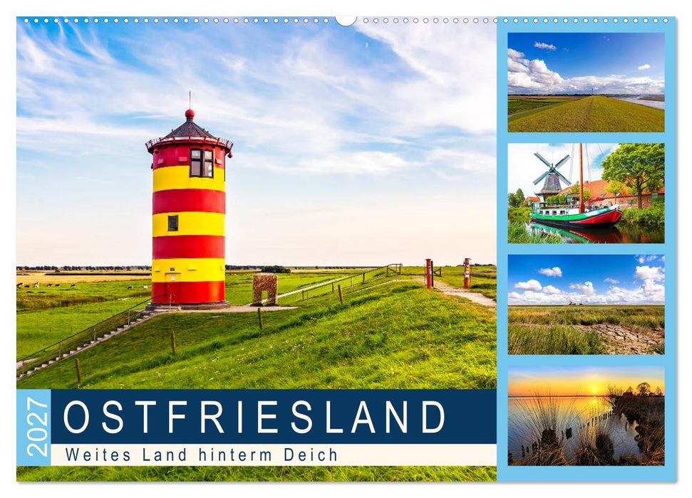 OSTFRIESLAND Weites Land hinterm Deich (CALVENDO Wandkalender 2027)