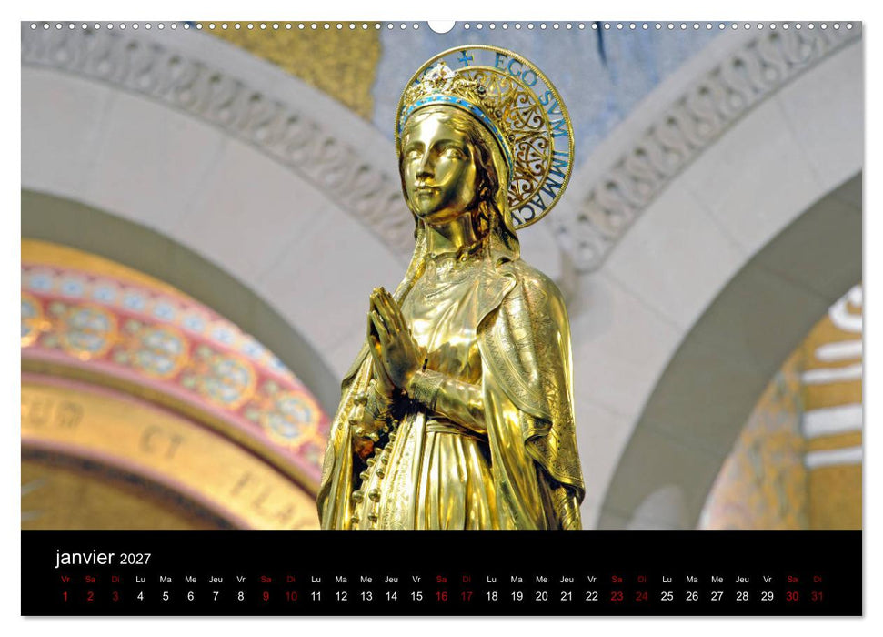 Un jour Lourdes (CALVENDO Calendrier supérieur 2027)