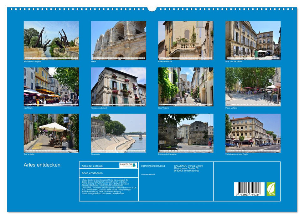 Arles entdecken (CALVENDO Premium Wandkalender 2027)