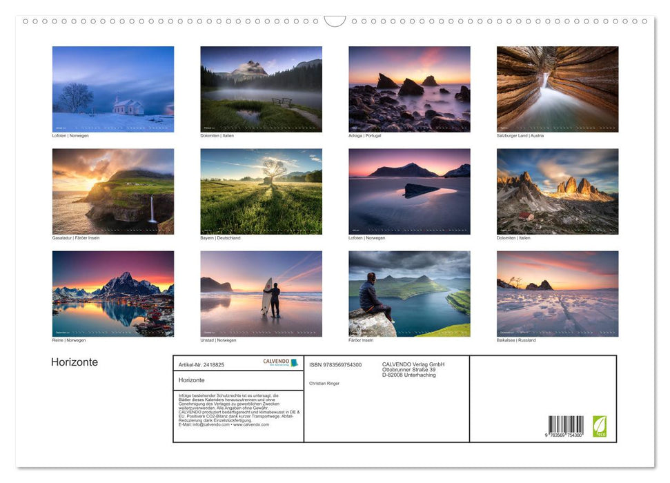 Horizonte (CALVENDO Wandkalender 2027)