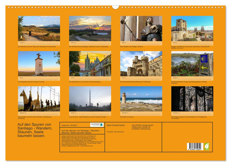 Auf den Spuren von Santiago - Wandern, Staunen, Seele baumeln lassen. (CALVENDO Wandkalender 2027)