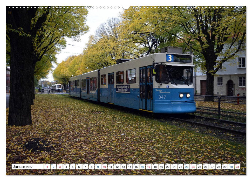 Die Göteborger Straßenbahn (CALVENDO Premium Wandkalender 2027)