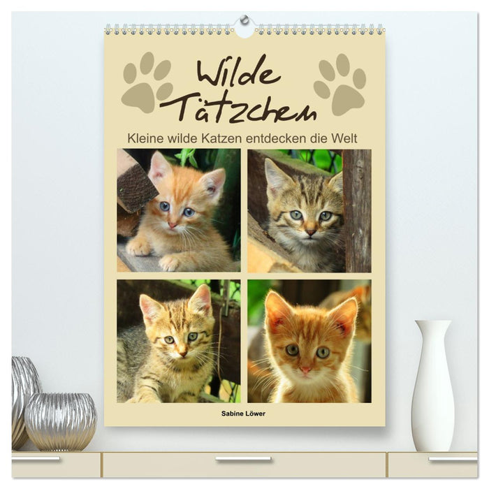 Wilde Tätzchen, kleine wilde Katzen entdecken die Welt (CALVENDO Premium Wandkalender 2027)
