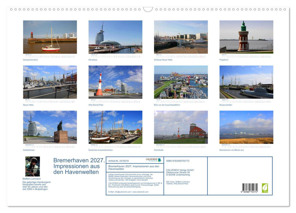 Bremerhaven 2027. Impressionen aus den Havenwelten (CALVENDO Wandkalender 2027)