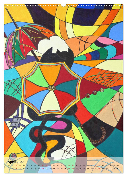 Kätz, Petra Kolossa, Pop-Art-Kunstdrucke (CALVENDO Premium Wandkalender 2027)