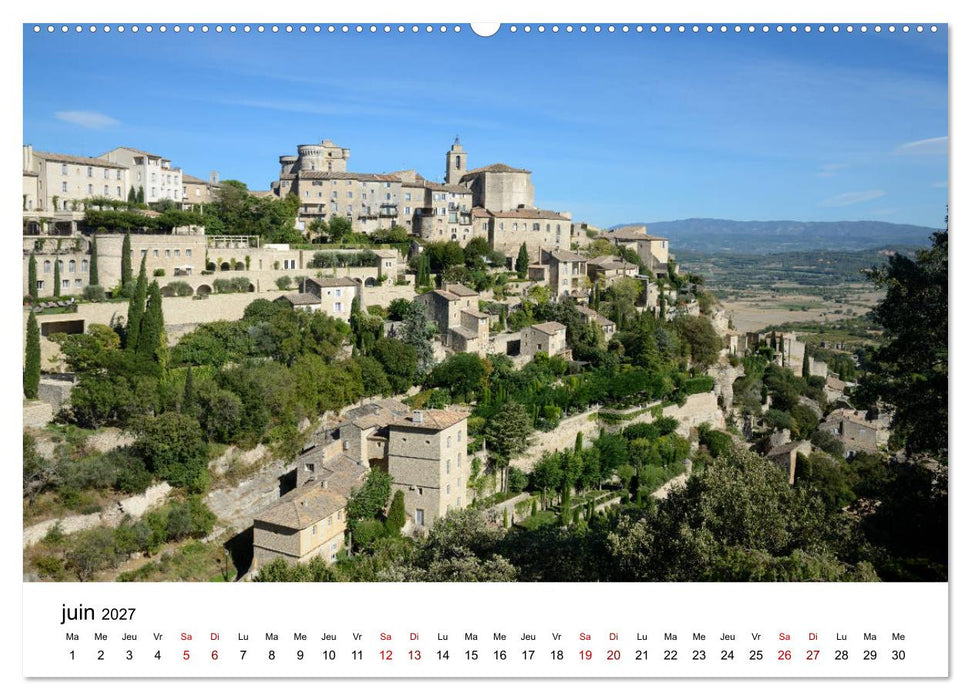 Les plus beaux villages du Luberon (CALVENDO Calendrier supérieur 2027)