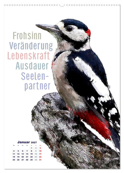 Welche spirituelle Bedeutung hat dieser Vogel? (CALVENDO Wandkalender 2027)