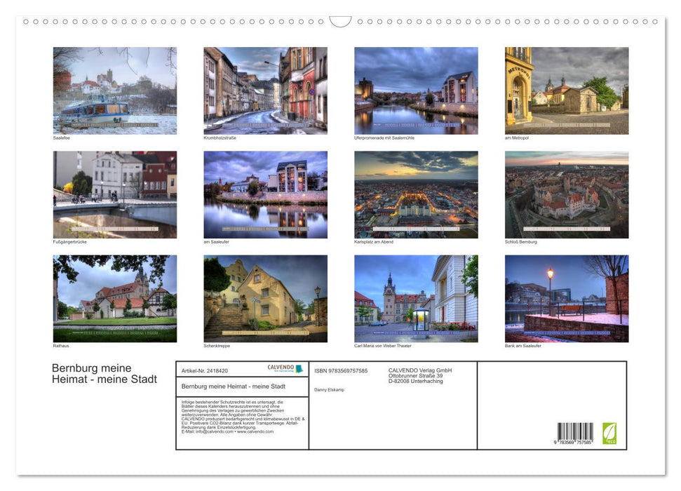Bernburg meine Heimat - meine Stadt (CALVENDO Wandkalender 2027)