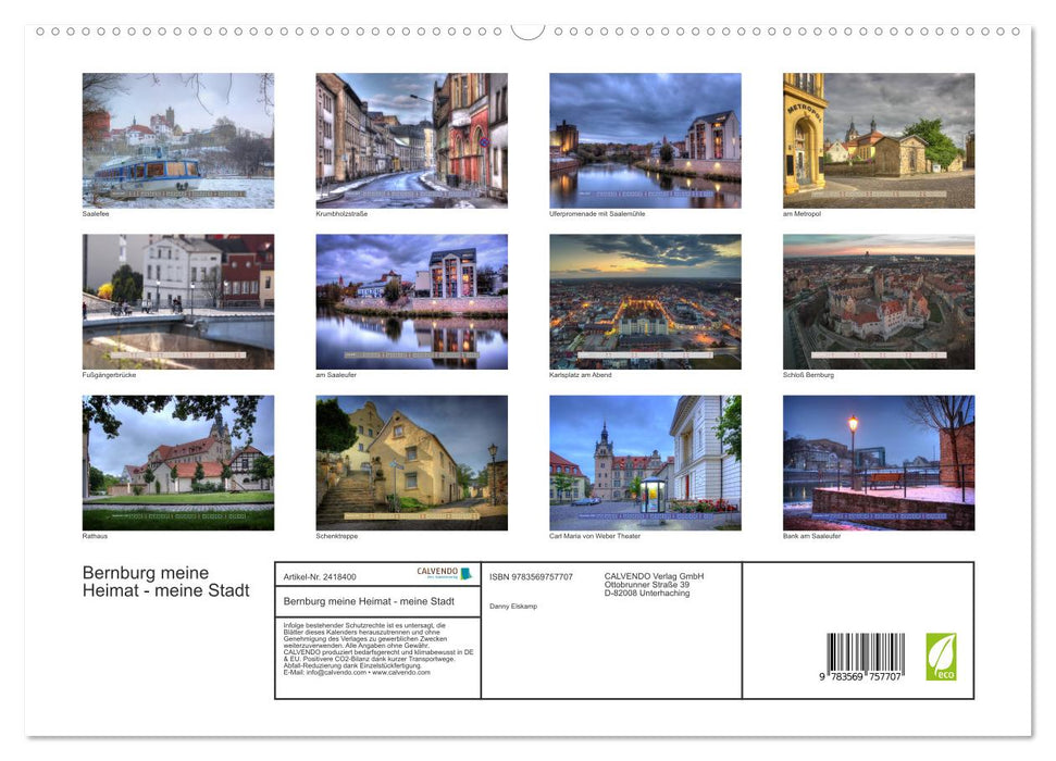 Bernburg meine Heimat - meine Stadt (CALVENDO Premium Wandkalender 2027)