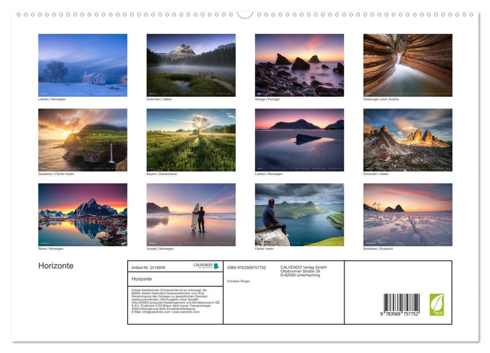 Horizonte (CALVENDO Premium Wandkalender 2027)