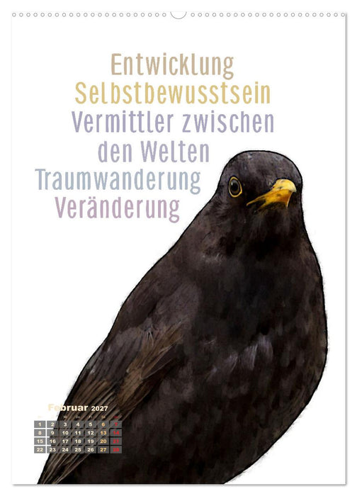 Welche spirituelle Bedeutung hat dieser Vogel? (CALVENDO Premium Wandkalender 2027)