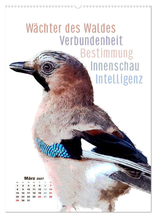 Welche spirituelle Bedeutung hat dieser Vogel? (CALVENDO Premium Wandkalender 2027)