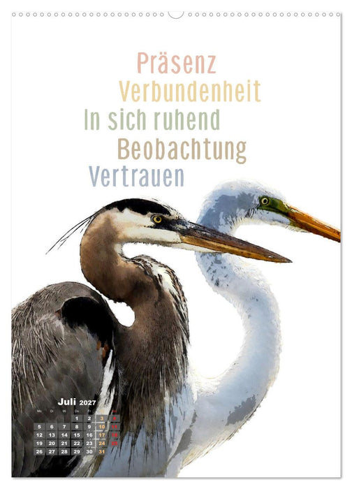 Welche spirituelle Bedeutung hat dieser Vogel? (CALVENDO Premium Wandkalender 2027)