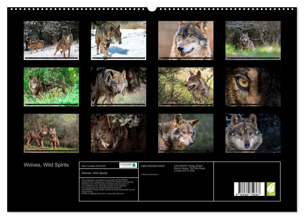 Wolves, Wild Spirits (CALVENDO Premium-Calendar 2027)