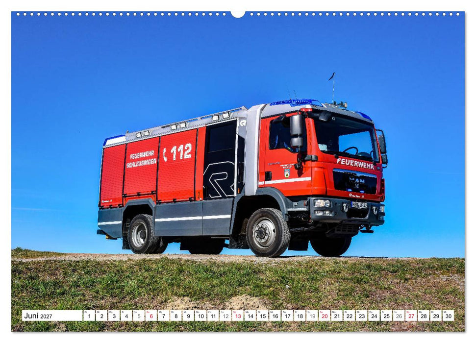 Feuerwehrfahrzeuge (CALVENDO Wandkalender 2027)