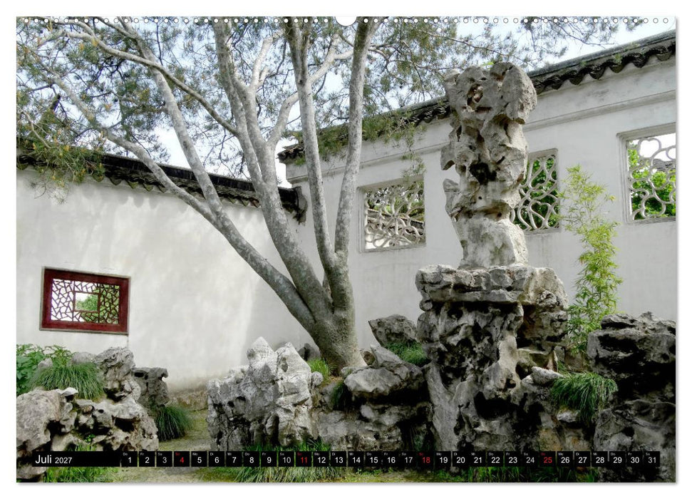 Im chinesischen Garten (CALVENDO Premium Wandkalender 2027)