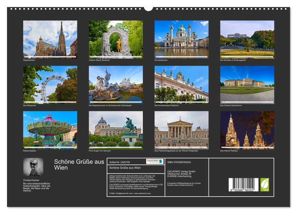 Schöne Grüße aus Wien (CALVENDO Premium Wandkalender 2027)