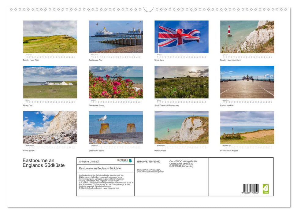Eastbourne an Englands Südküste (CALVENDO Wandkalender 2027)