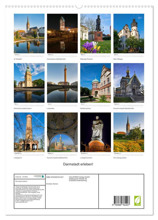 Darmstadt erleben! (CALVENDO Premium Wandkalender 2027)