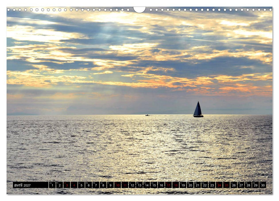 Un océan de lumière (CALVENDO Calendrier mensuel 2027)