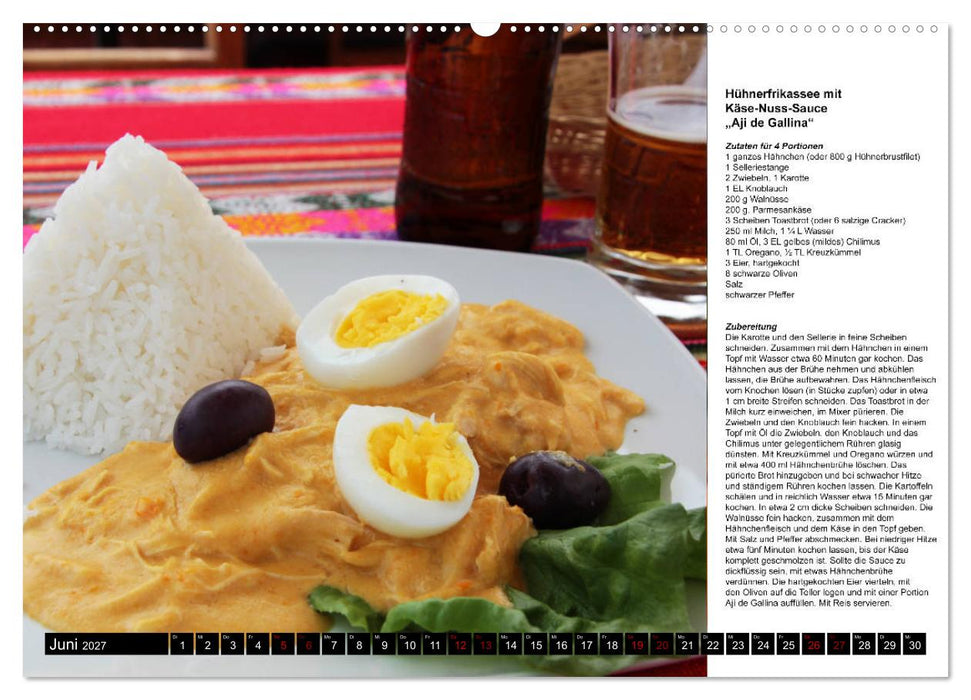 PERU - Kulinarisch (CALVENDO Wandkalender 2027)