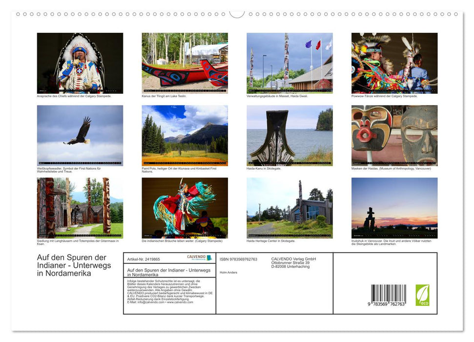 Auf den Spuren der Indianer - Unterwegs in Nordamerika (CALVENDO Premium Wandkalender 2027)