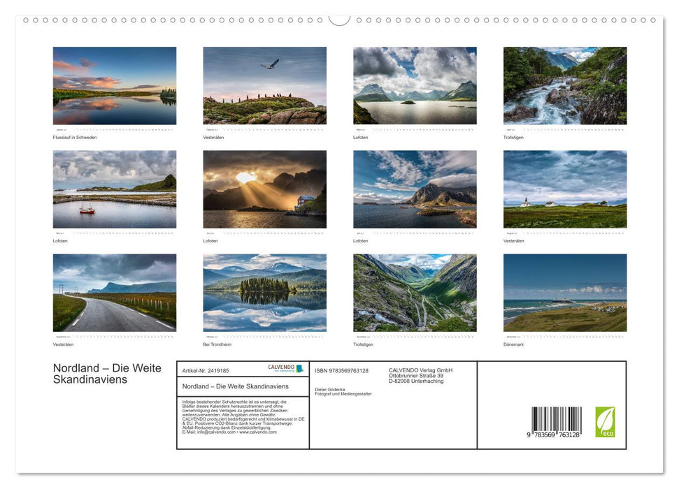Nordland – Die Weite Skandinaviens (CALVENDO Premium Wandkalender 2027)
