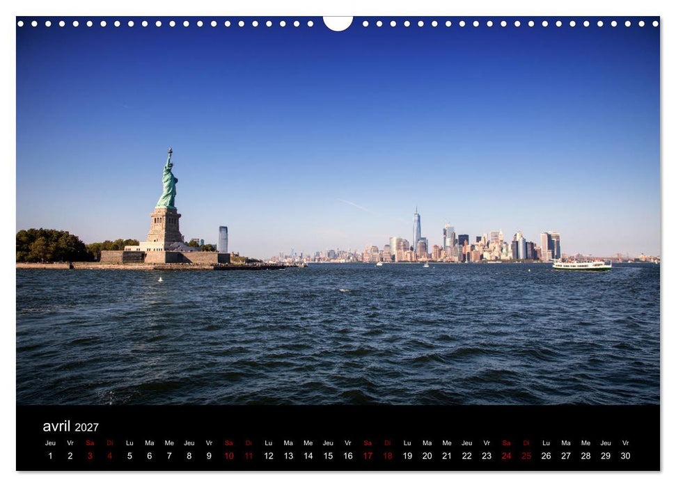 Balade New-Yorkaise, Manhattan (CALVENDO Calendrier mensuel 2027)