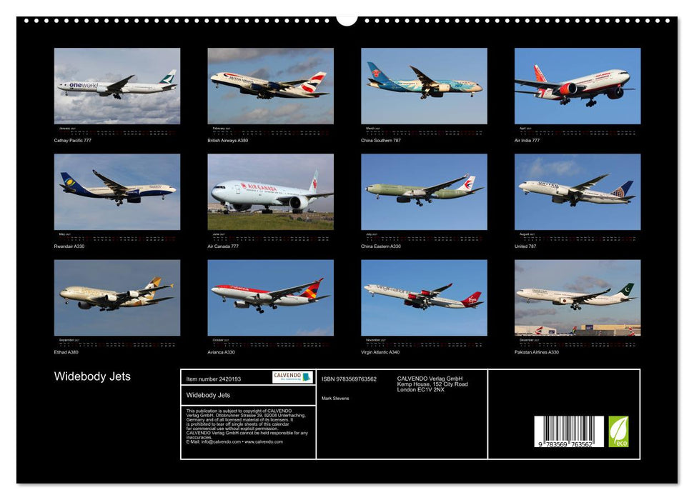 Widebody Jets (CALVENDO Premium-Calendar 2027)
