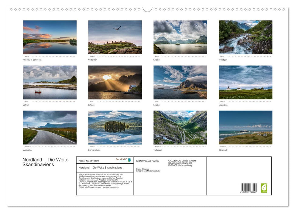 Nordland – Die Weite Skandinaviens (CALVENDO Wandkalender 2027)