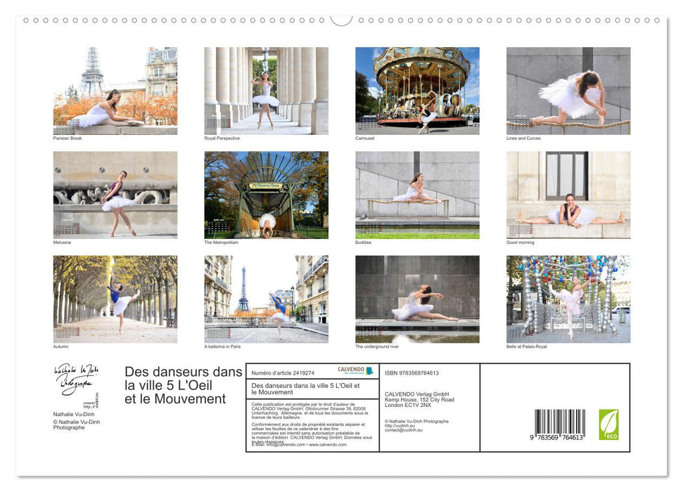 Des danseurs dans la ville 5 L'Oeil et le Mouvement (CALVENDO Calendrier supérieur 2027)