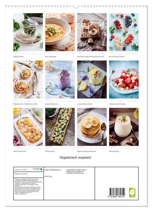Vegetarisch inspiriert (CALVENDO Premium Wandkalender 2027)