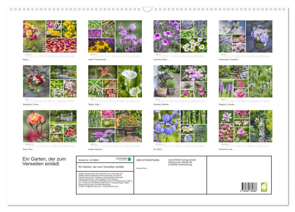Ein Garten, der zum Verweilen einlädt (CALVENDO Wandkalender 2027)