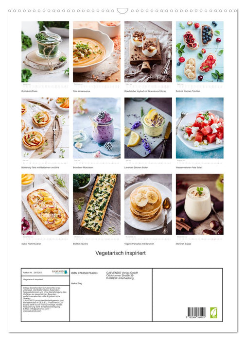 Vegetarisch inspiriert (CALVENDO Wandkalender 2027)