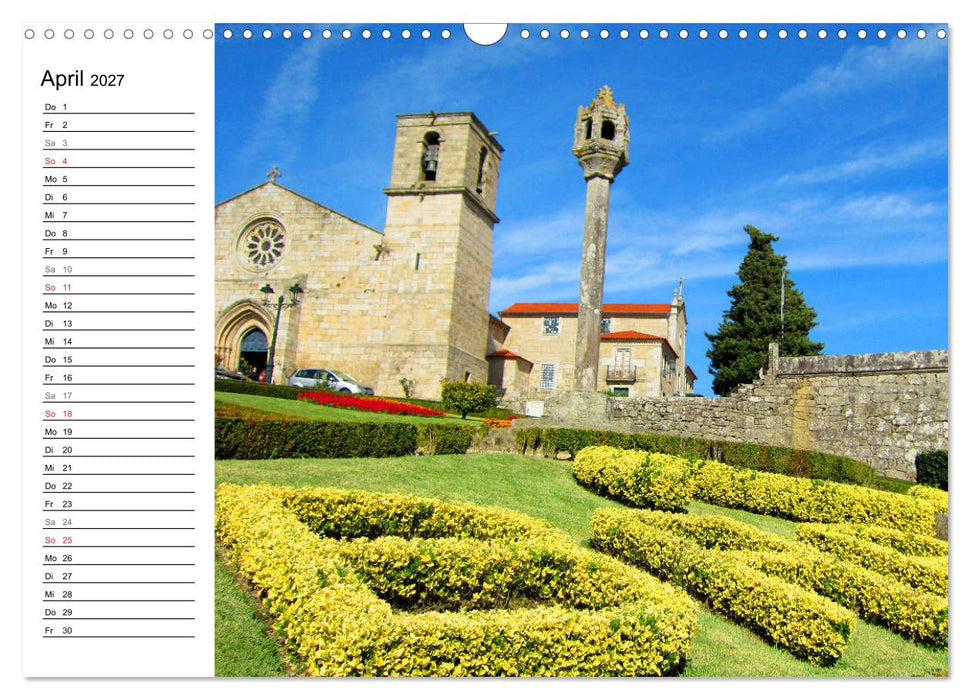 Jakobsweg - Camino Portugues Central (CALVENDO Wandkalender 2027)