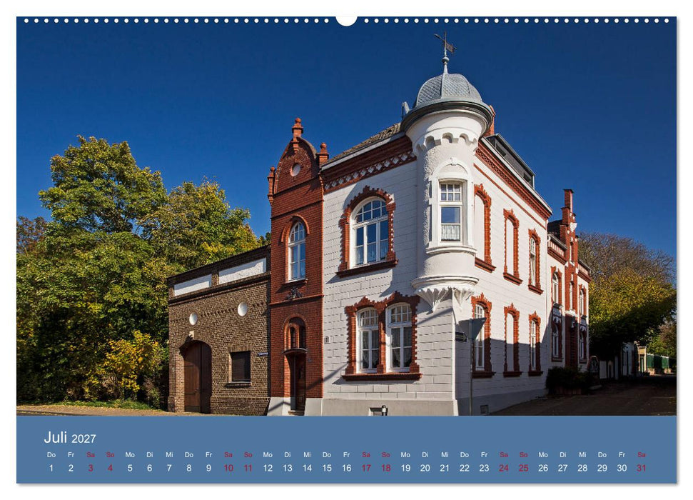 ERFTSTADT - Burgen und Bürgerhäuser (CALVENDO Premium Wandkalender 2027)
