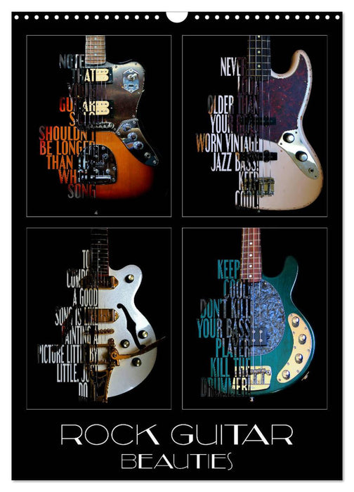 Rock Guitar Beauties (CALVENDO Monthly Calendar 2027)