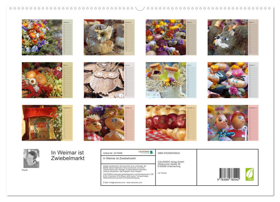 In Weimar ist Zwiebelmarkt (CALVENDO Premium Wandkalender 2027)