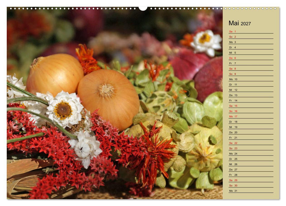 In Weimar ist Zwiebelmarkt (CALVENDO Premium Wandkalender 2027)