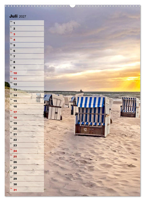 An der See Geburtstagsplaner (CALVENDO Premium Wandkalender 2027)