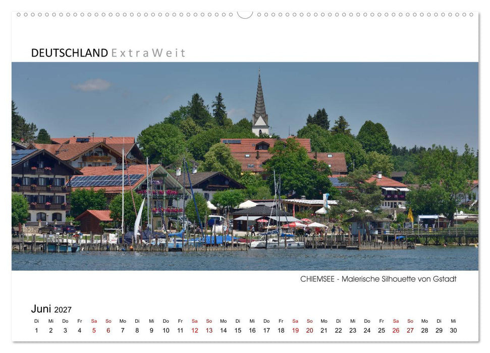 Weißblaue Impressionen vom Chiemsee (CALVENDO Premium Wandkalender 2027)