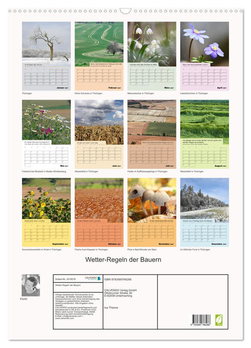 Wetter-Regeln der Bauern (CALVENDO Wandkalender 2027)