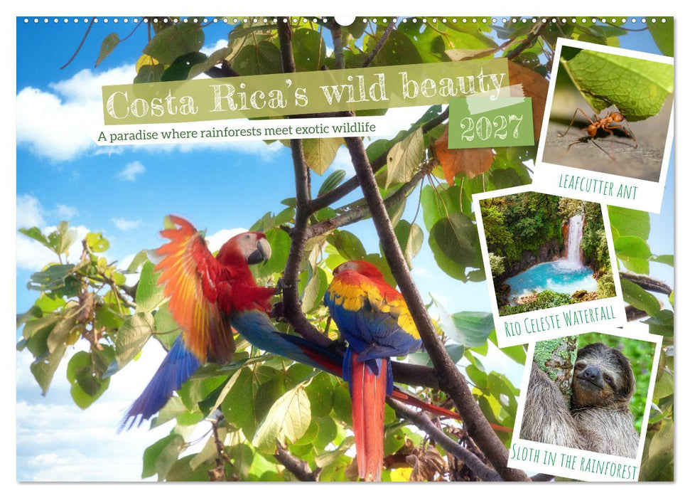 Costa Rica’s wild beauty (CALVENDO Monthly Calendar 2027)