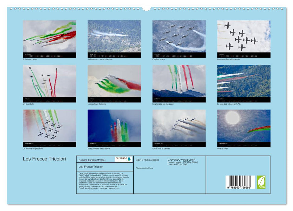 Les Frecce Tricolori (CALVENDO Calendrier supérieur 2027)